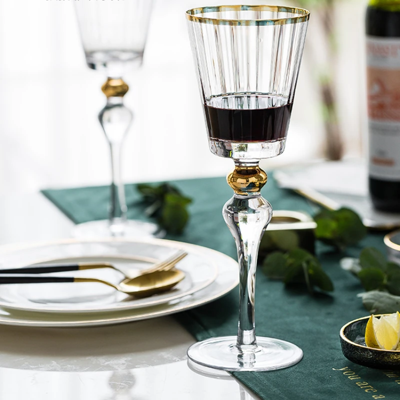 Copa De vino De cristal De lujo, copas De champán creativas a la moda, Copa nórdica para beber, accesorios De cocina