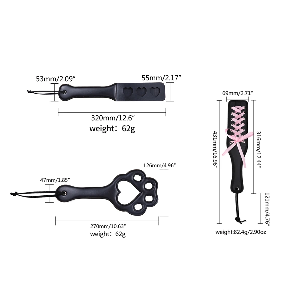 Heart-shaped BDSM Leather SP Adult Flirting Tool Skin Racket Sexy Toys Sm Punishment Intimate Game Couple Spanking Flirting
