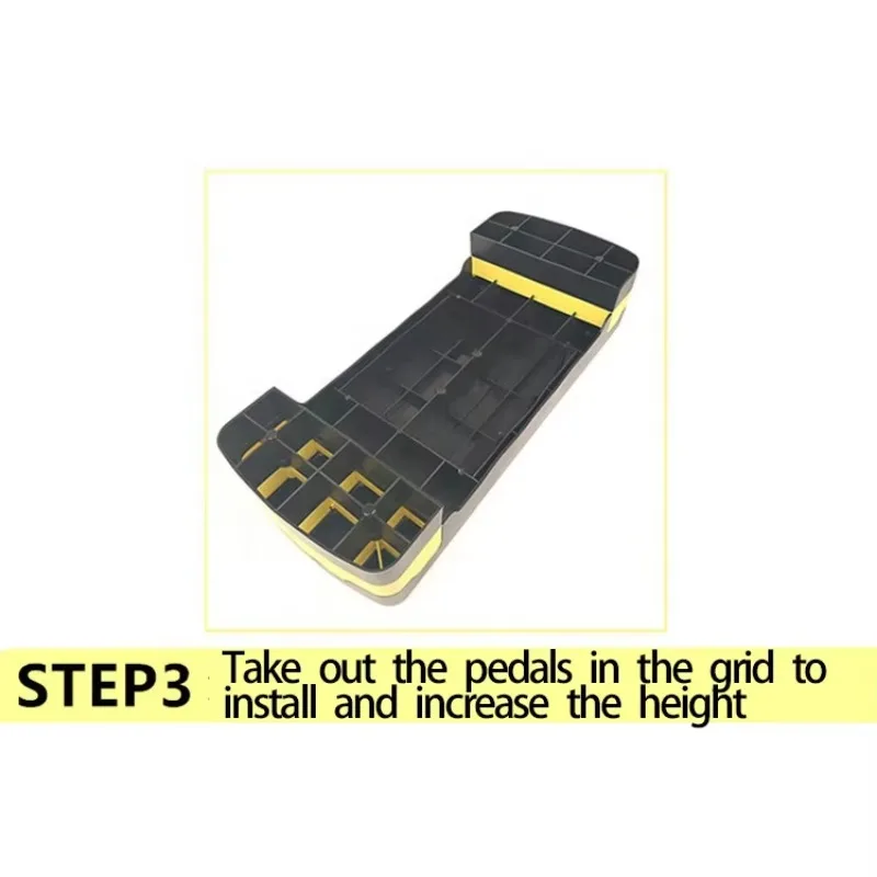 Fitness Pedal Rhythm Board Aerobics Board Adjustable Step Height Exercise Pedal Perfect for Home Fitness