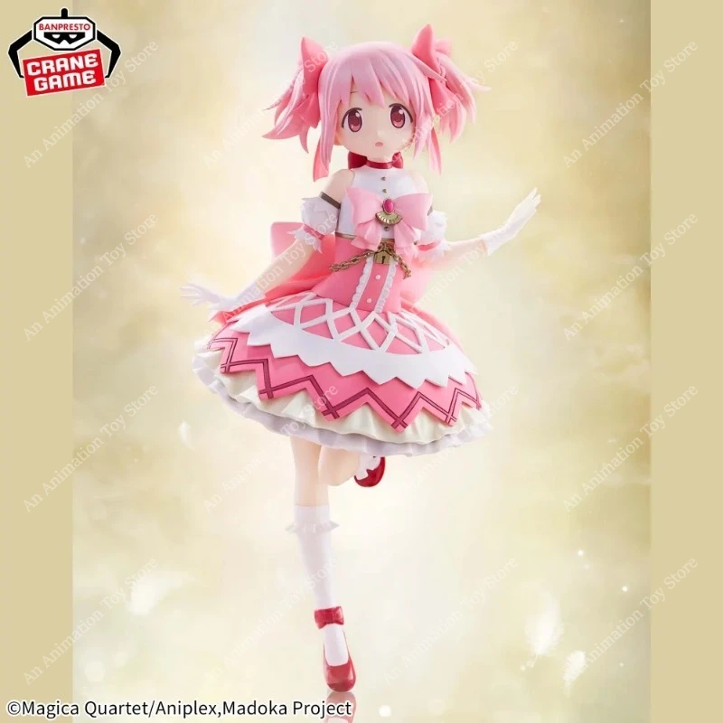 In Stock 100% Original Bandai Banpresto Puella Magi Madoka Magica Madoka Kaname Anime Figure Collectible Desktop Decor Gift view 3