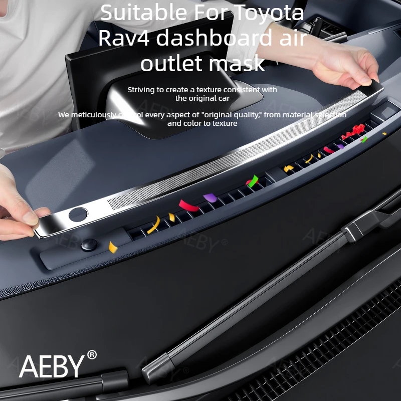 

For Toyota Rav4 2020-2026 Dashboard Air Outlet Cover,Dashboard vent cover protective grille,Dust cover car interior accessories