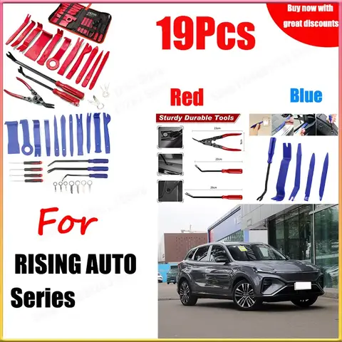 RISING AUTO 19pcs 분해 도구 키트 패널 분해 도구 장식 계기판 분해 도구