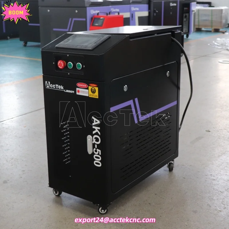Powerful 500W Pulsed Laser Metal Cleaning Machine Rust Removal Cleaner Mini Laser Cleaning Machine For Paint on Metal And Wood