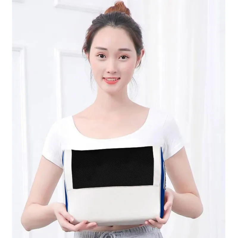 

110V-220VMassage pillow kneading heating square pillow wholesale household plug-in four-button massage pillow