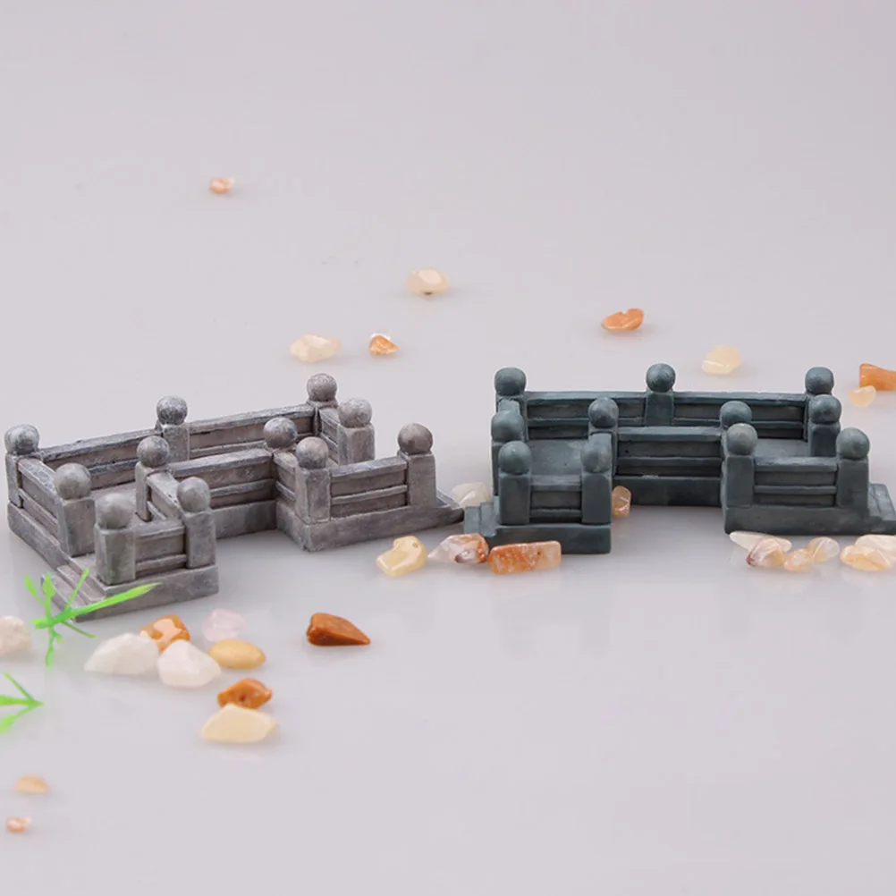 

3pcs Simulation Bridge Fish Tank Decor Aquarium Ornament Resin Durable Salt Fresh Water Compatible Creative