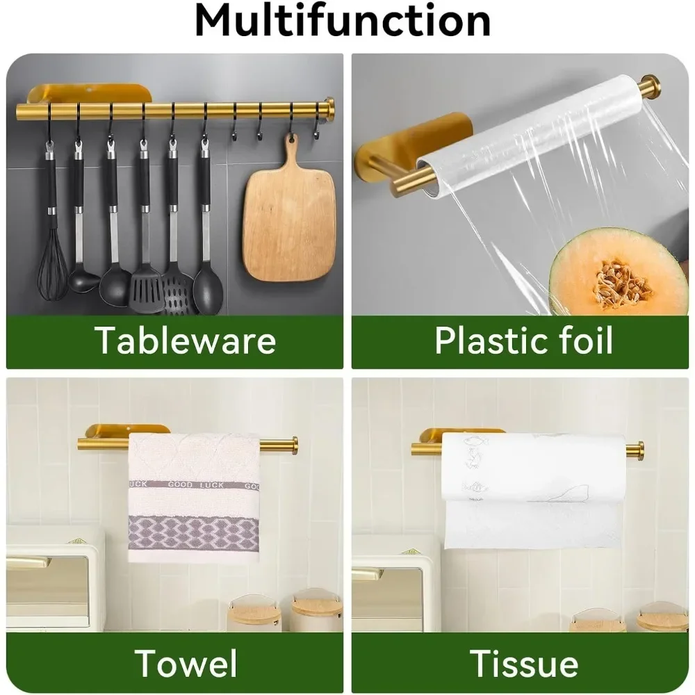 TOP Selling Bathroom Kitchen Non Perforated Wall Mounted Stainless Steel Tissue Holder, Tissue Roll Self-adhesive Toilet Storage