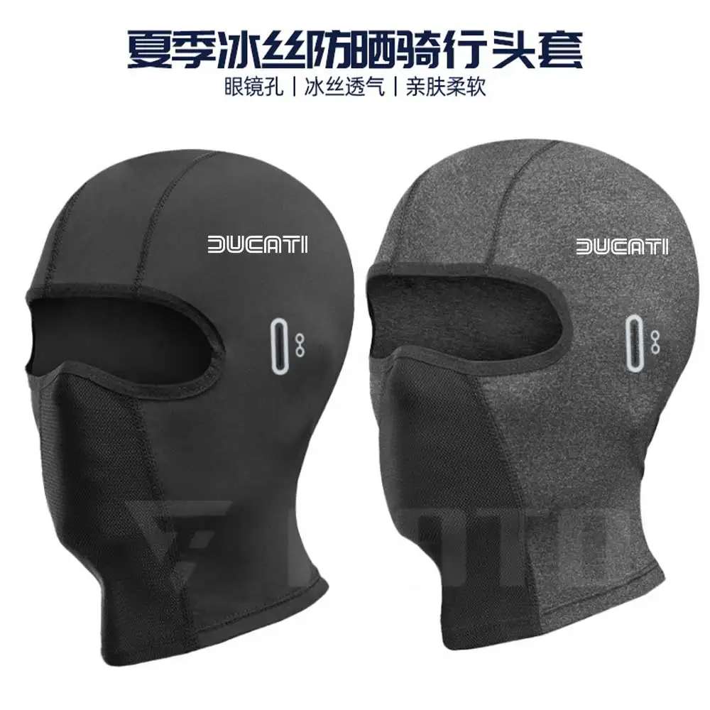 Balaclava 여름 오토바이 마스크 헬멧 마스크 Pass Mountain 여름 양털 모자 Balaclava Fleece Neck For DUCATI