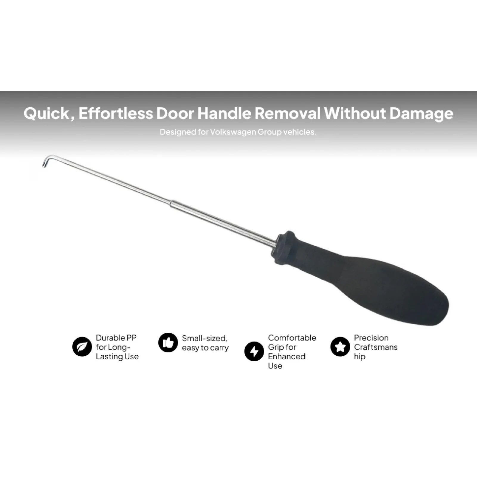 

Automobile Door Lock Cylinder Removal Install Tool T10389, Accessory Comfortable Grip Handle Installer Lightweight