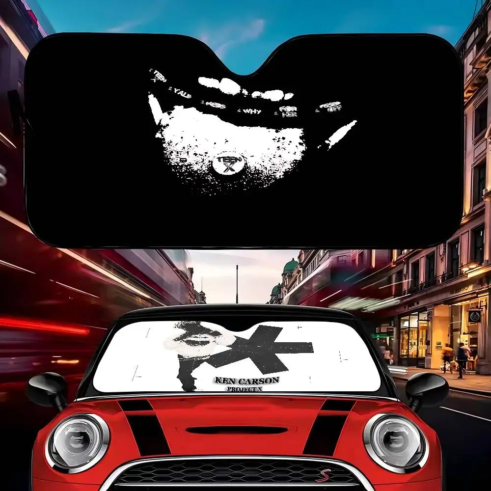 

Рэпер Кен Карсон A Великий Хаос Солнцезащитный козырек на лобовое стекло автомобиля Чехол на лобовое стекло Солнцезащитный козырек Автомобильные солнцезащитные козырьки Автомобильные солнечные чехлы