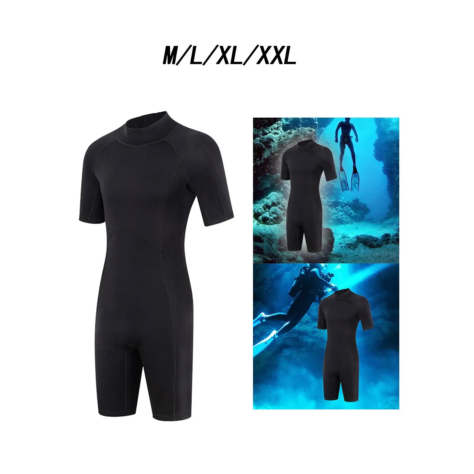 scuba-diving-wetsuit-bodysuit-wet-suit-water-sport-short-sleeve-shorty-wetsuit-for-adults-swimming-underwater-snorkeling-men