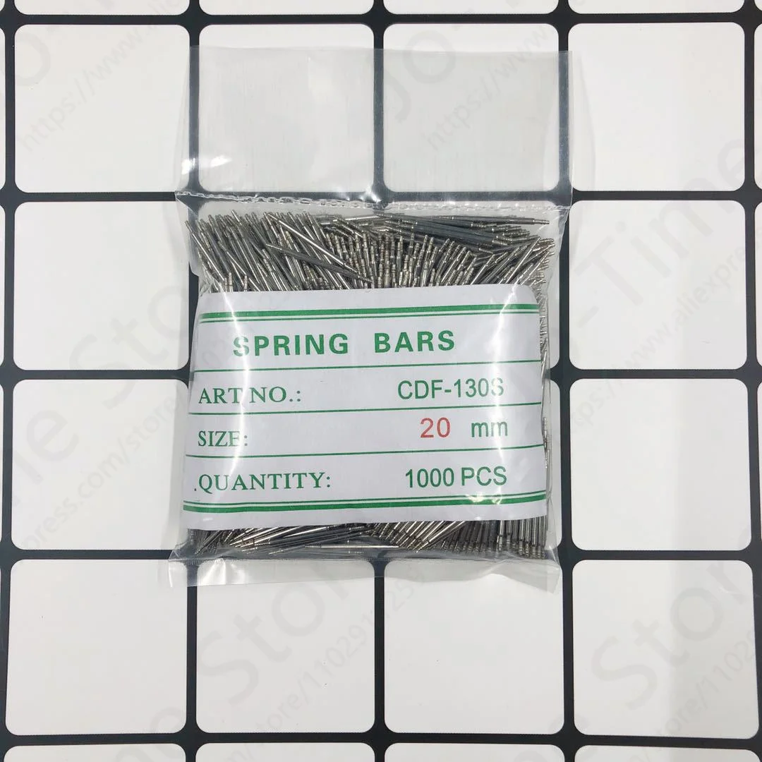 Watch Spring Bar Tool Watch Accessories For Watch Shop Spring Needle 1.3 mm Thick 1000pcs 8mm 12mm 14mm 10mm 18mm 20mm 22mm 24mm