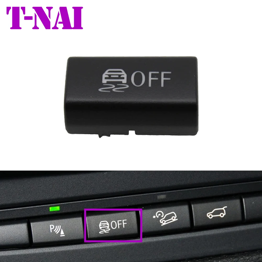 LHD RHD Car Anti-Slip Button Cover Cap Replacement Black For BMW X5 X6 E70 E71 E72 2007-2013