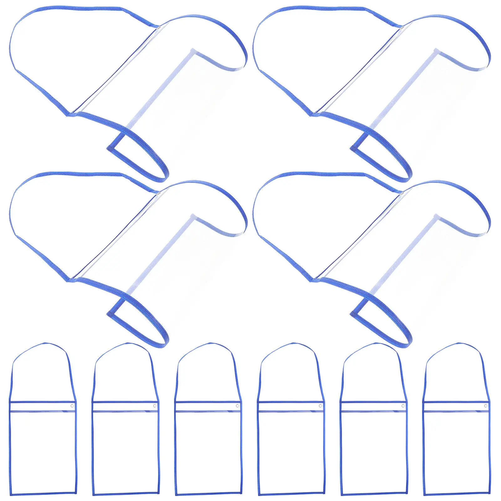 

10 шт. многоразовых прозрачных пластиковых карманов для документов с функцией сухого стирания, органайзеры для офиса, дома, школы, путешествий, для хранения чеков и файлов