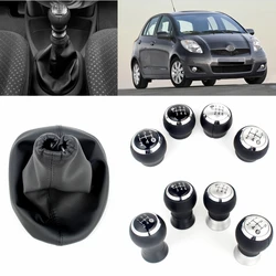 5/6 Speed Gear Shift And PU Leather Boot For TOYOTA YARIS II 2 MK2 2005 2006 2007 2008 2009 2010 2011