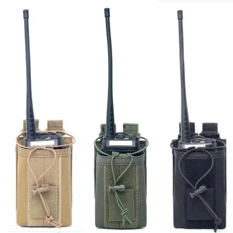 Tactical Molle Radio Holder - Heavy Duty Pouch Case | Holster for Two-Way Walkie Talkies Hunting