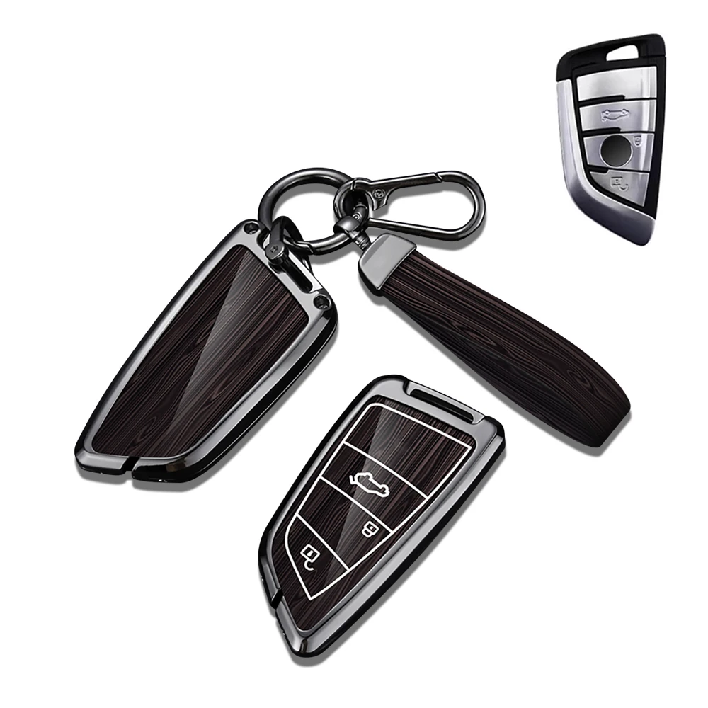 Skórzany brelok do kluczy ze stopu cynku do BMW serii 5 6 7 X1 X2 X3 X5 X6 X7