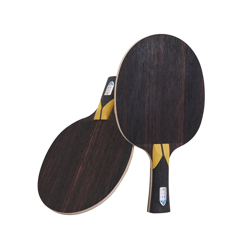 Stuor-raqueta de tenis de mesa con hoja de ping pong, raqueta de ébano y madera rosa, oro y carbono, interior incorporado, ataque rápido, alta