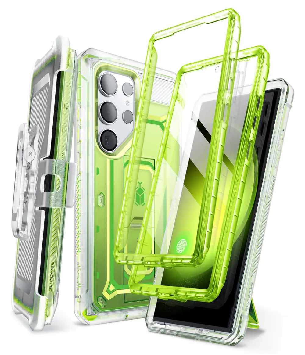 SUPCASE For Samsung Galaxy S24 Ultra Case UB Pro Full-Body Dual Layer Rugged Belt-Clip Phone Case with Built-in Screen Protector