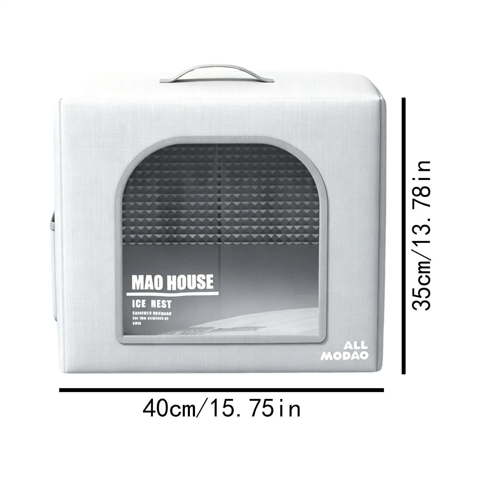 Cooling Cat House Foldable Insulated Weatherproof Shelter with 8 Reusable Ice Packs Dog House Indoor for Indoor Outdoor Kitten - view 6