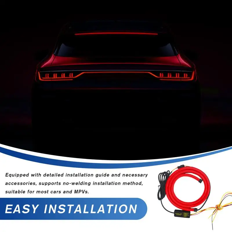 Car High Mount Brake Light Waterproof High Mount Rear Light Stylish Vehicles Taillight Multipurpose Warning Lamps For Travel