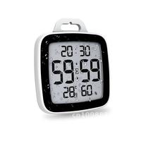 LCD Screen Waterproof Digital Bathroom Wall Clock Temperature Humidity Clocks Shower Time With Meter Flip Countdown Hook Timer