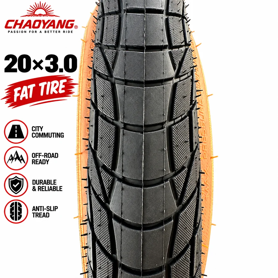 CHAOYANG H-5213E 20x3.0 Fatbike-Reifen 76-406 30TPI 770g E-Bike Fahrradreifen 2er-Pack – Detail 4