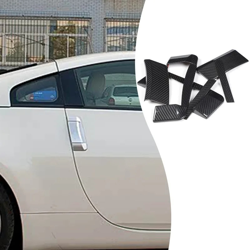 

6pcs Real Carbon Fiber For 2003-2009 Nissan 350Z Car Exterior Door Handle Covers Protective case Car Exterior Accessories