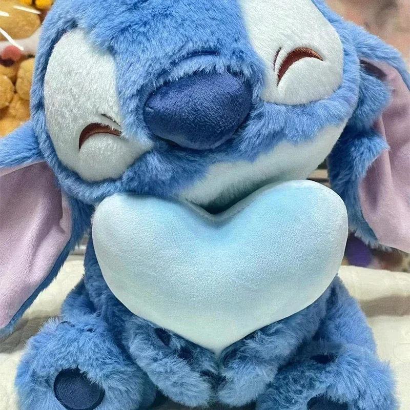 Disney Cartoon  Lilo & Stitch Heart-shaped Soft Stuffed Plush Doll Toy throw pillow Anime Companion Children's Birthday Gifts