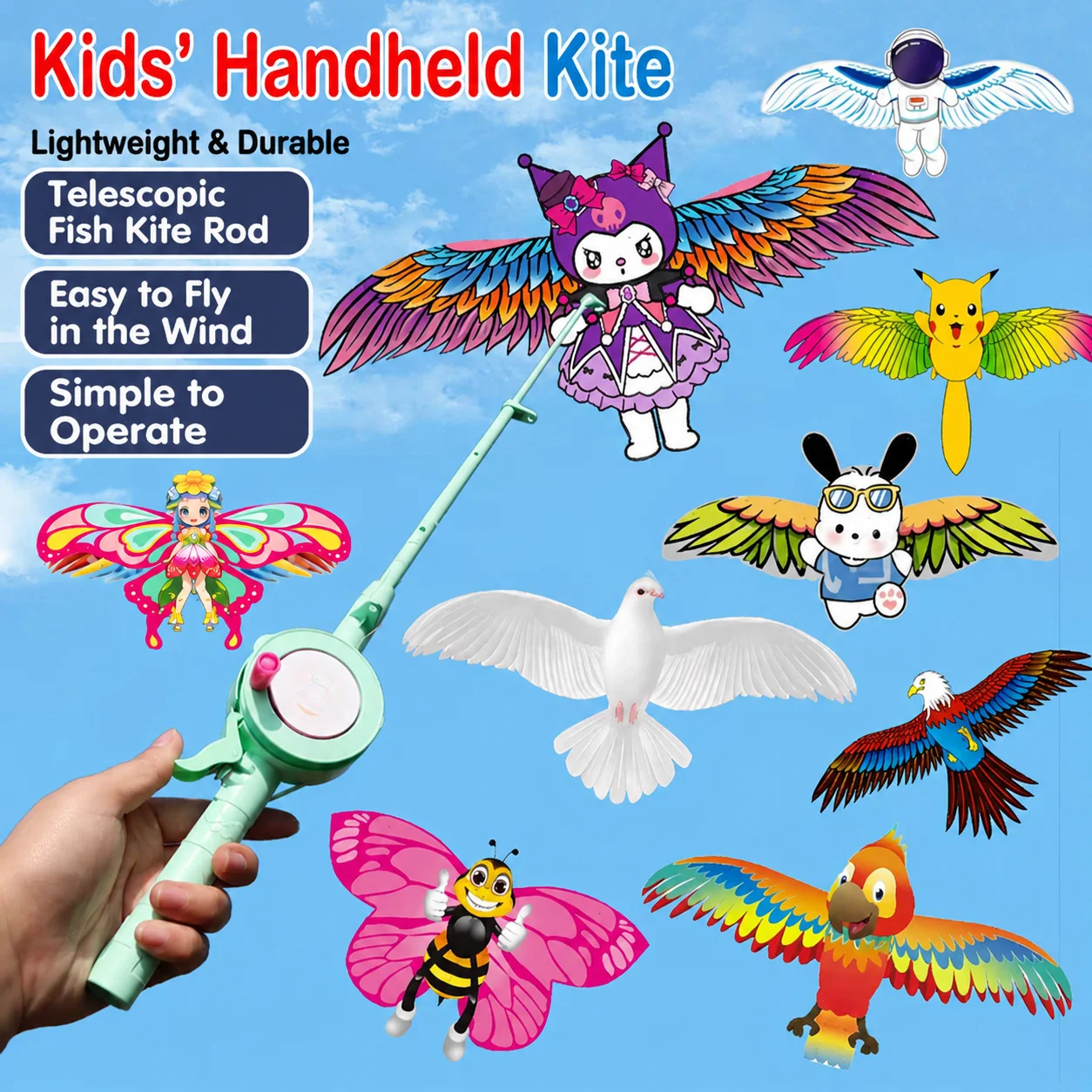 Gardening Tools Kids Set - 50cm Eagle Kite Will move Large