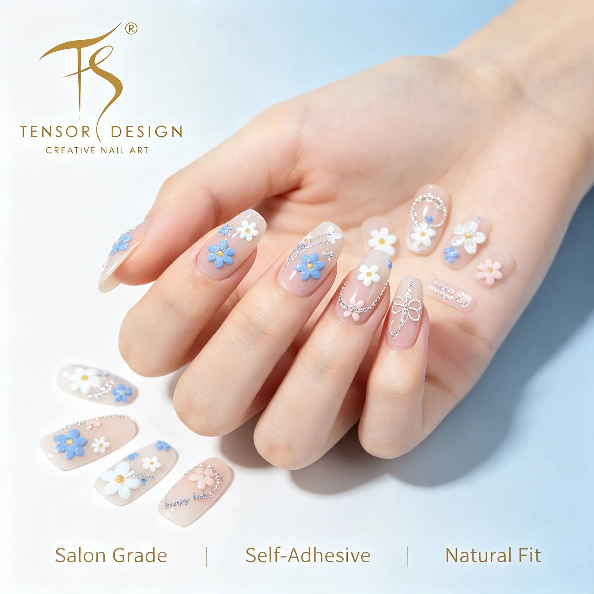 Nail Art Elegan - TENSOR NAIL Nouveaux autocollants 5D 3D