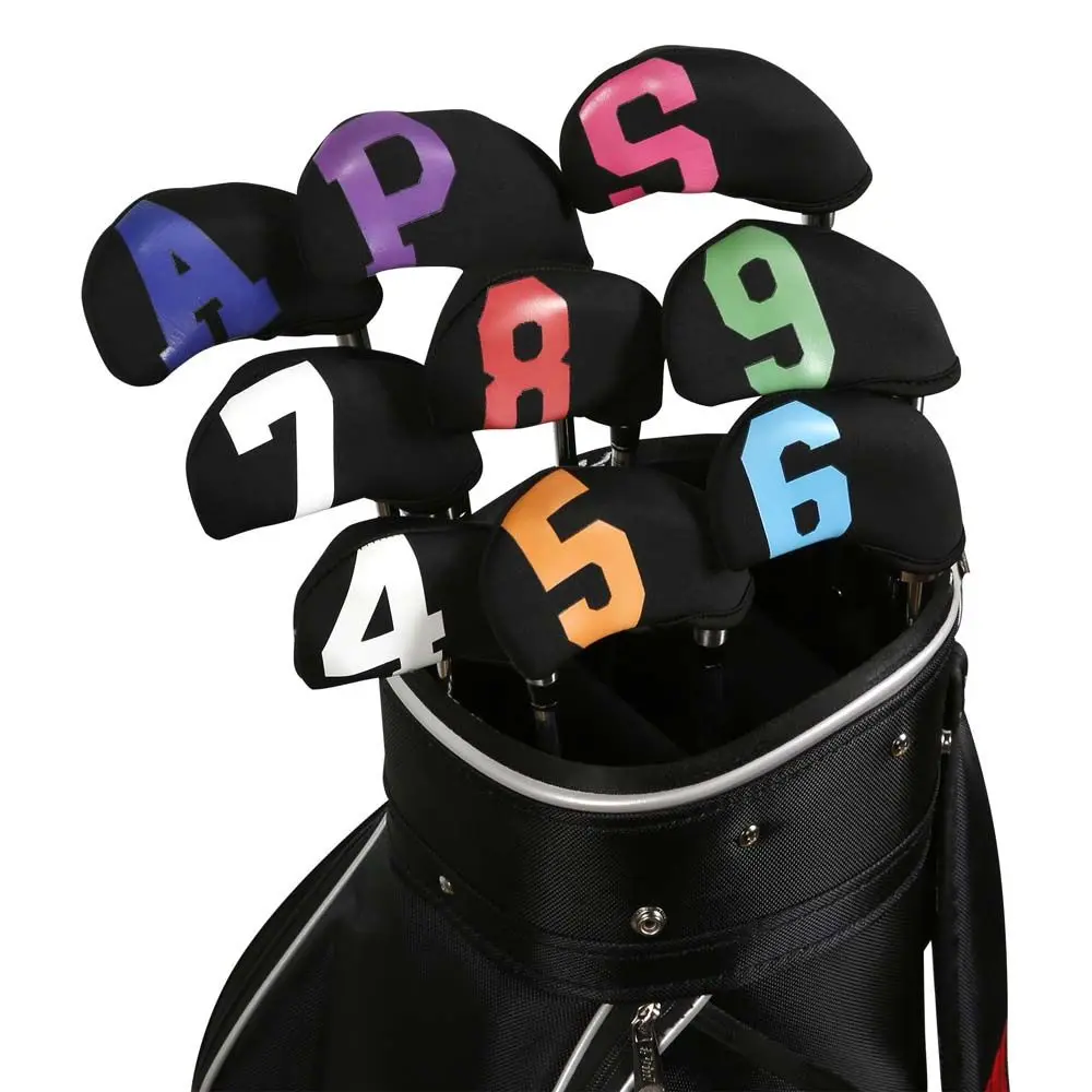 Equipo de Golf Putter, accesorios, Protector de cuña de hierro, juego de cubiertas de hierro, cubierta de cabeza de Golf, funda protectora