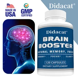 Brain Supplement for Memory & Focus - Nootropics Brain Support, Memory, Clarity, Focus, Energy - Vitamin B3 6, Ginkgo, Fish Oil