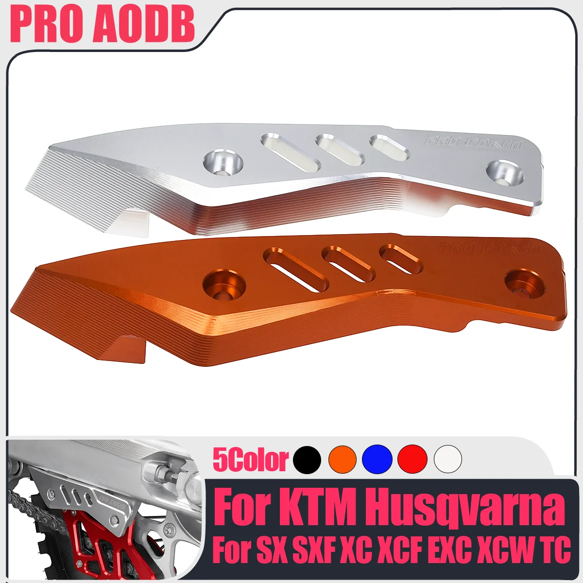 

For Motorcycle KTM 125-500 Universal Chain Guide Guard SX SXF XCF EXC EXCF XCW XCFW TPI 6D Six Days Sherco Husqvarna 2012-2024