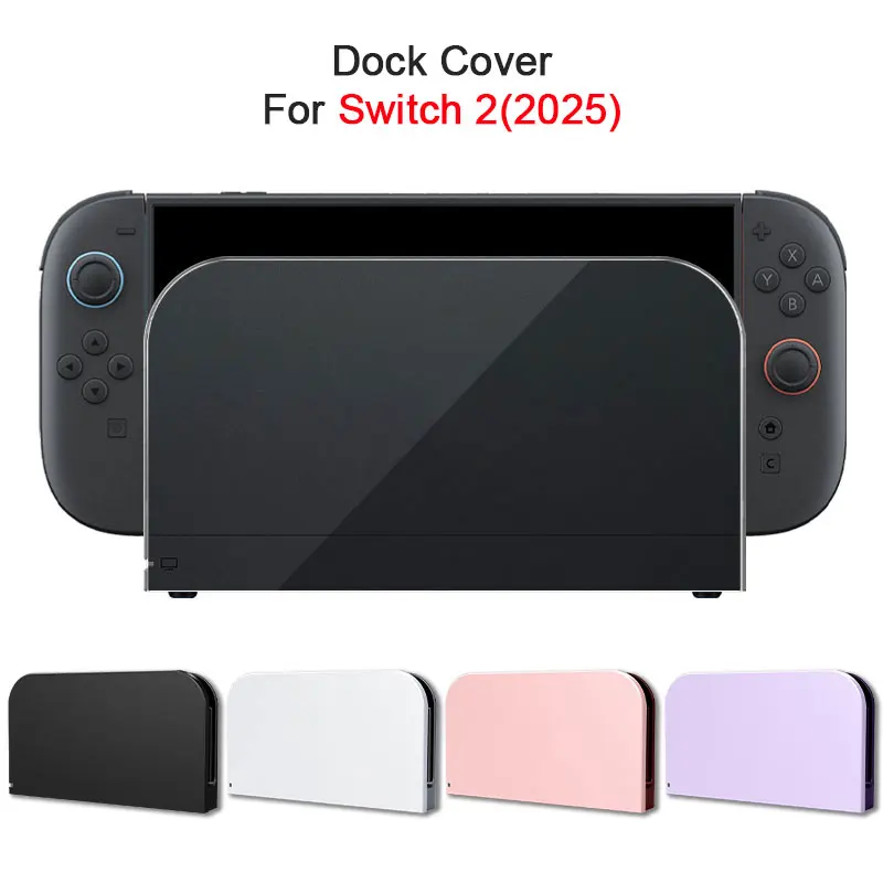 Transparent Faceplate Protective Cover For Nintendo Switch 2 Charging TV Dock Station Decorative Replacement Front Plate Case