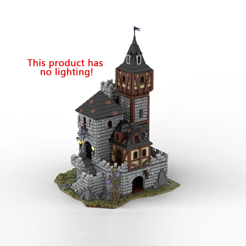 Castelo medieval modelo moc tijolos de construção clássico pedra tijolo castelo tecnologia modular presentes feriado montar crianças brinquedo terno