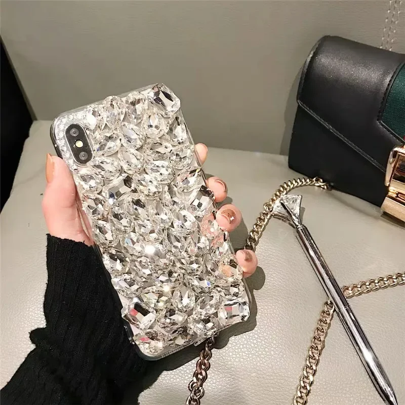 Luxury Bling Crystal Diamond Cell Phone Case, Handmade, New,  for IPhone 16Plus 15, 7, 8 Plus, Xr, X, Xs Max, 11, 12, 13, 14 Pro