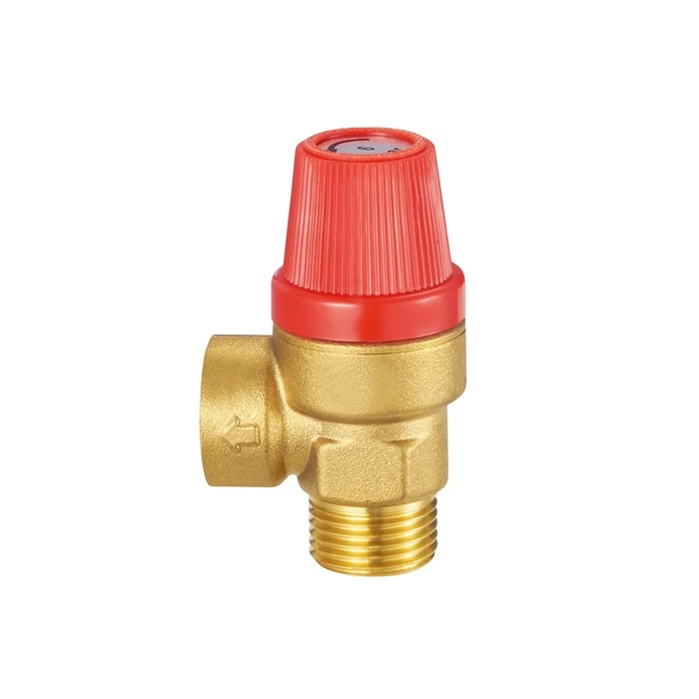 Brass Safety Relief Valve with Precision Ground Seat for Tight Shutoff Performance in Hot Water Circulation Systems
