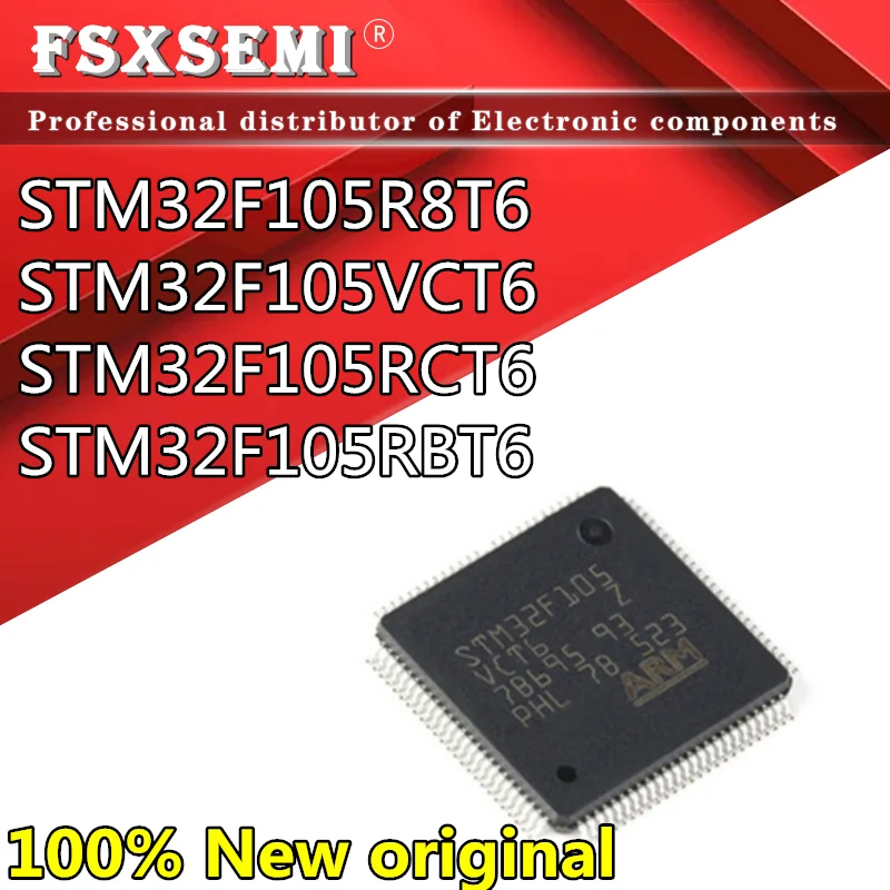 10pcs New STM32F105 STM32F105R8T6  STM32F105VCT6 STM32F105RCT6 STM32F105RBT6 Chips MCU