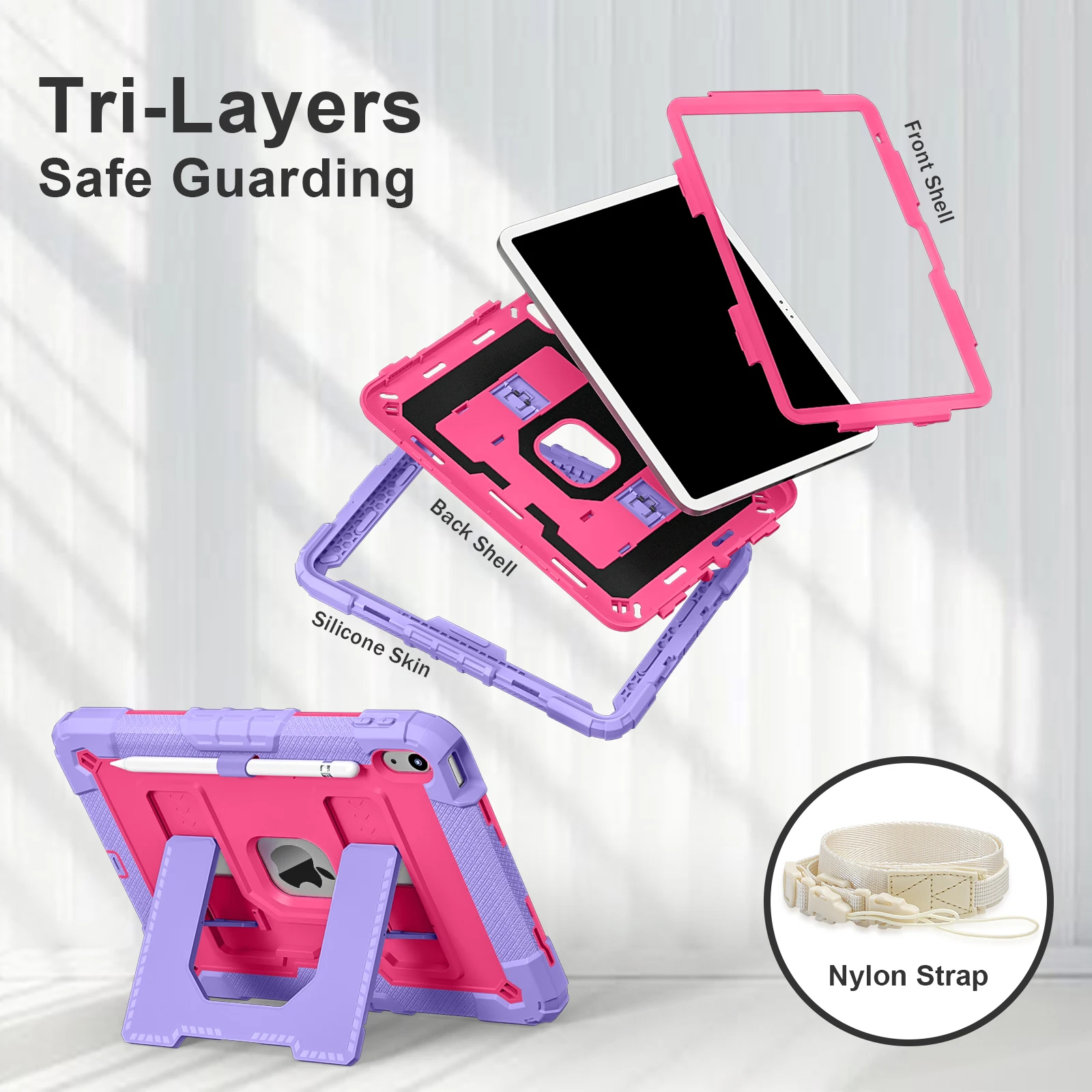 Hybrid Larger Stand Case Universal For iPad 11