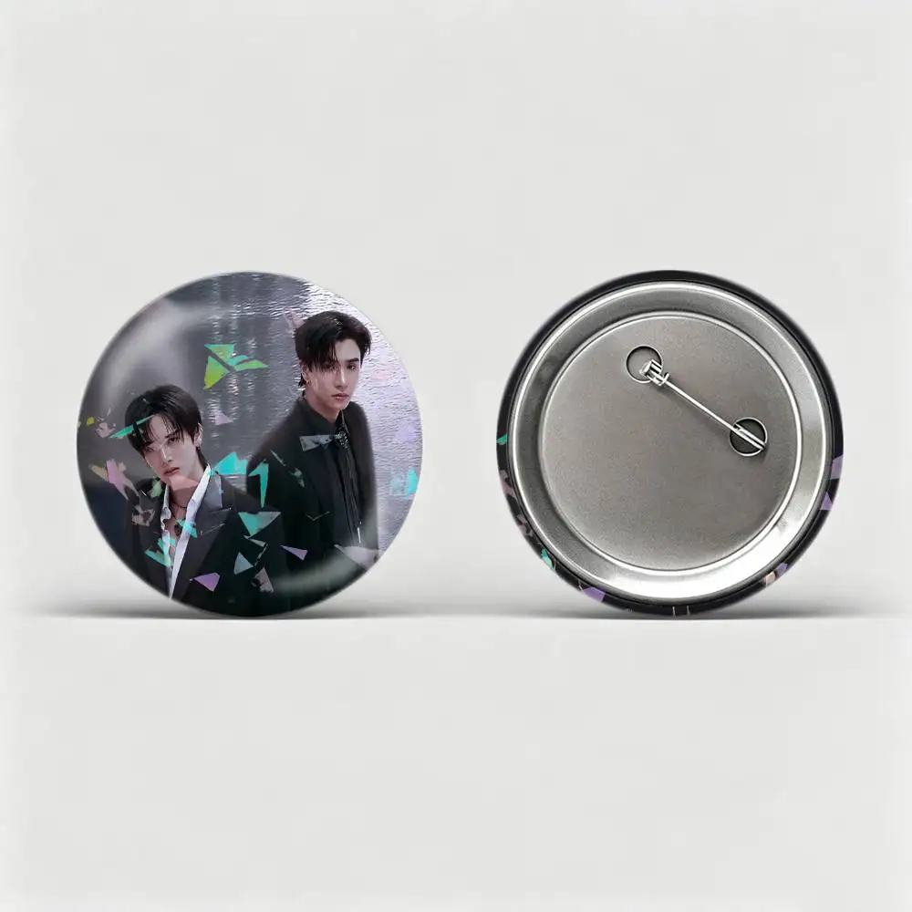 Love You Teacher P-PerthSanta Badges Creative Tinplate Round Button PinsBrooch Badge Clothes Backpack Custom