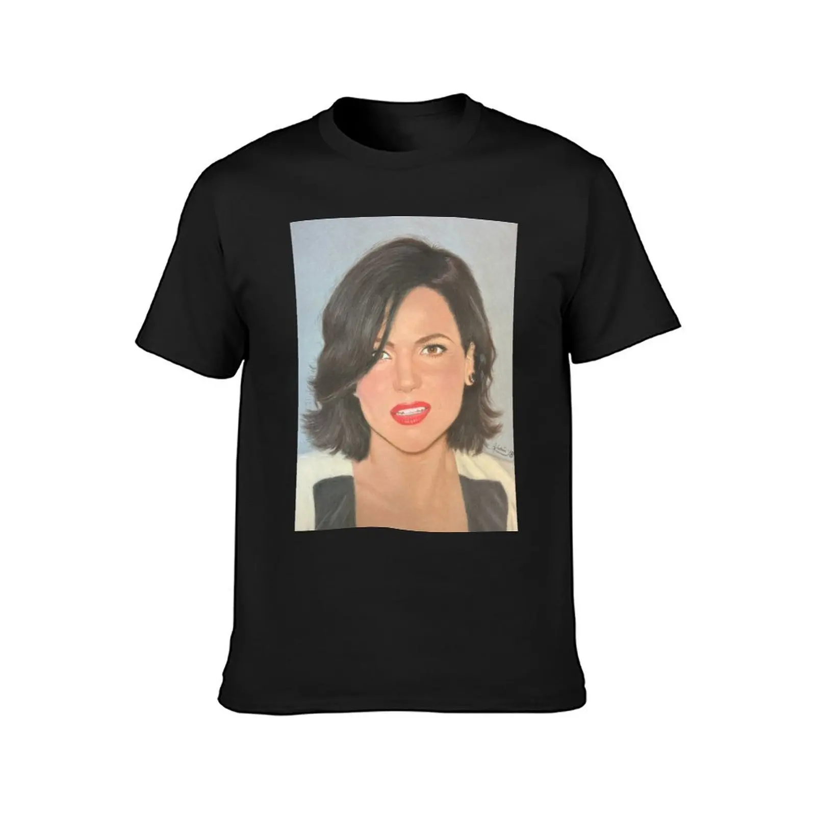 Lana Parrilla T-Shirt plus size tops korean fashion fitted t shirts for men