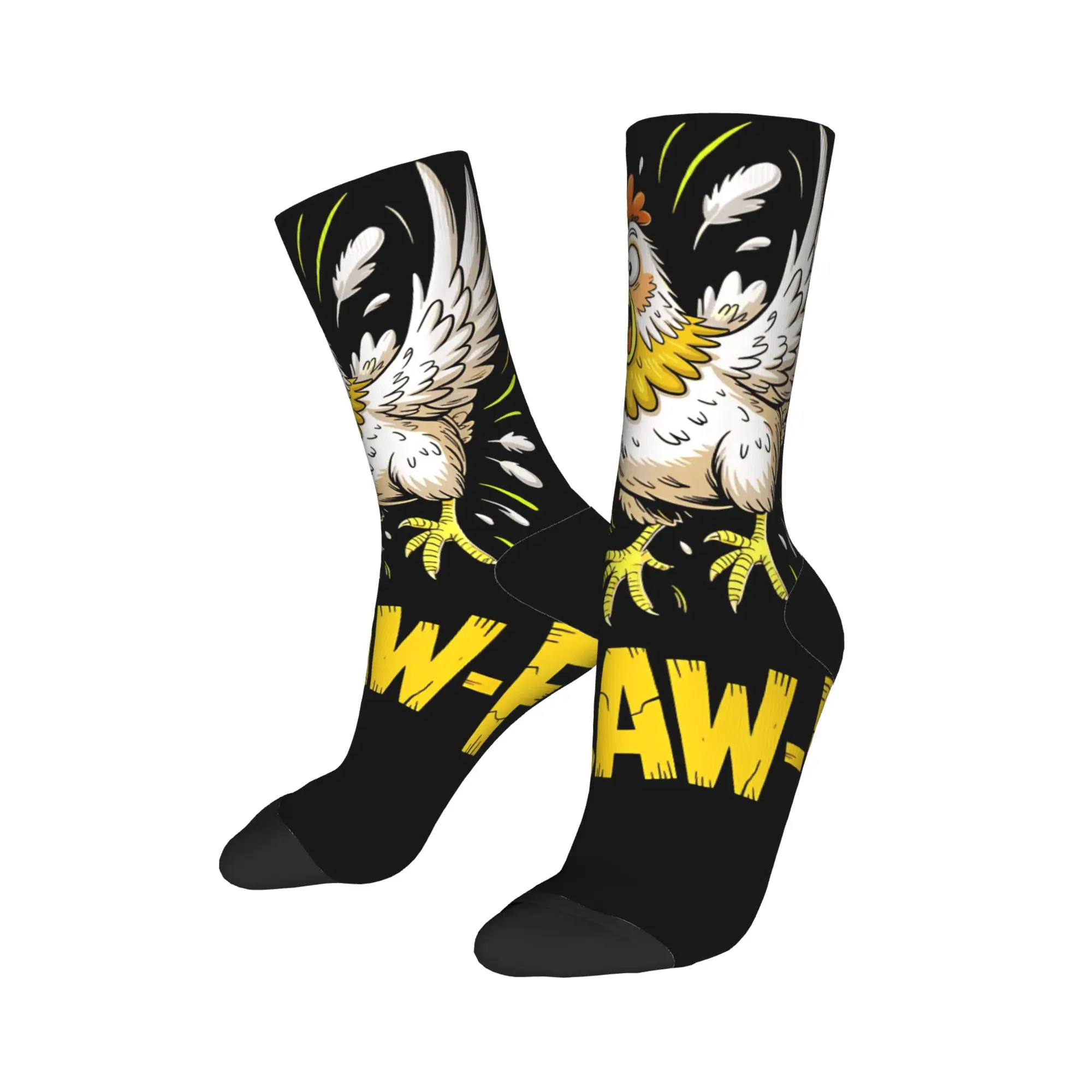 F Caw F الديك مضحك الطيور Fcawf جوارب زوجين الجوارب متوسطة لينة خمر الجوارب الربيع البكتيريا الجرافيك الجوارب هدية عيد ميلاد
