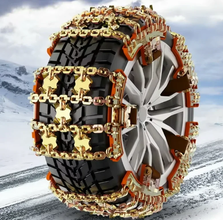 Car Anti-skid Chain Suitable tire size 175mm-285mm Adjustable Car Snow Chains Universal Emergency Chain Not Damaging The Tires