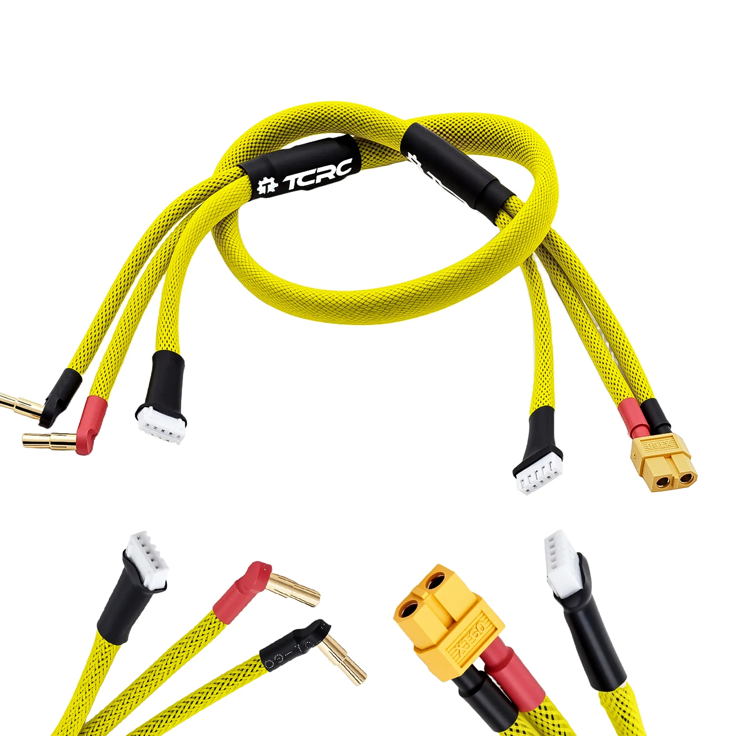 

TCRC 600mm 4S XT60 Charging Plug / 5-Pin XH Balance Connectors with 4mm/5mm Bullet Battery Connector