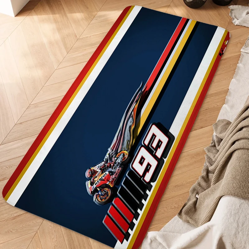 Custom Anime Rug A-Marc Marquezs Aesthetic Rug Bed Room Floor Carpet Bedroom Kitchen Treadmill Carpet Entrance of House Bathmat