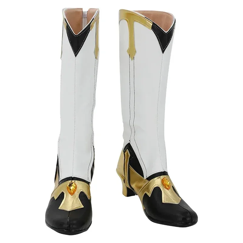 

2025 RealCos Xing Qiu Cosplay Shoes Fantasy Costume Accessories Game Genshin Impact Disguise Boots Adult Men Halloween Suits Pro