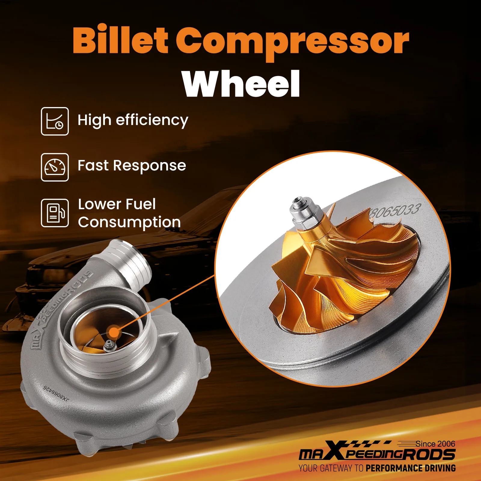 خرطوشة سباق توربو 660 حصان محمل كروي سيراميك مبرد بالماء 1.4-3.0L #3