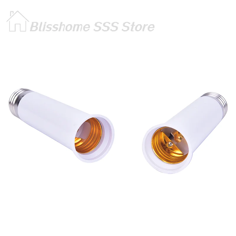 【S】E27 to E27 Lengthen Lamp Base Converter LED Light Base Extender Lamp Socket