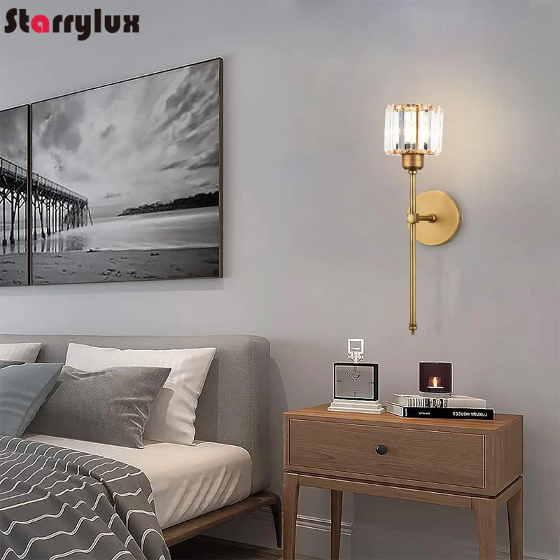 

American Simple Style LED Wall Light for Corridor Bedside Bathroom Vanity Multiplace Use