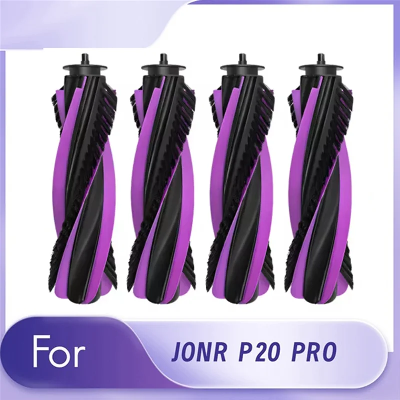 AD24 สำหรับ JONR P20 PRO แปรงหลักสำรอง 4 ชิ้น ชุดอะไหล่สำหรับเครื่องดูดฝุ่น